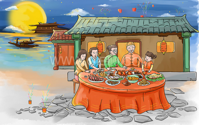 賞中秋圓月享美好時光，企鵝糧油機械祝您中秋團圓快樂(圖2)